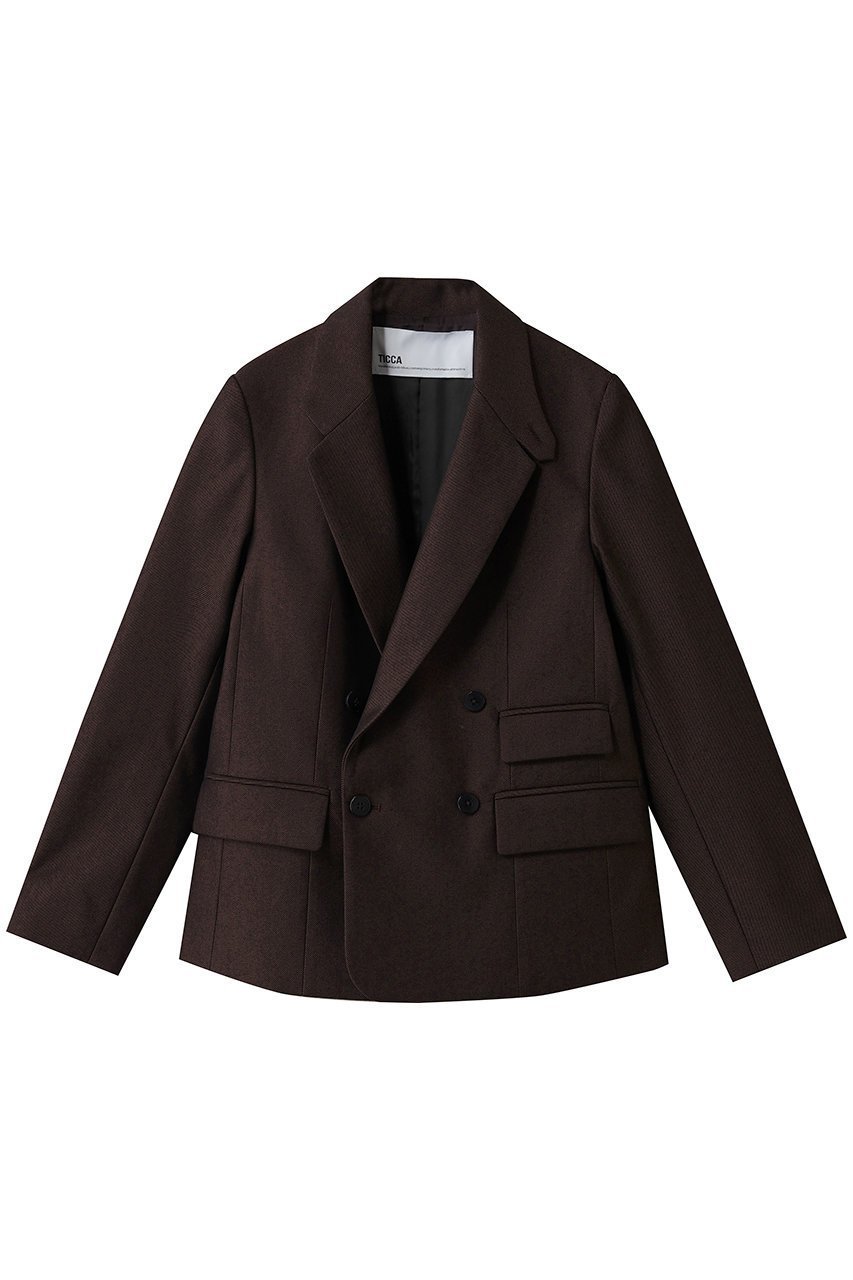 【ティッカ/TICCA】のウールダブルジャケット インテリア・キッズ・メンズ・レディースファッション・服の通販 founy(ファニー) ファッション Fashion レディースファッション Fashion for Women アウター Coat / Outerwear Collection レディースジャケット・軽アウター Jackets クール Cool, Chic ジャケット Jacket, Outerwear バランス Balance, Style Balance 人気 Popular, Best Seller 定番 Standard, Basic Item ブラウン|ID: prp329100004630074 ipo3291000000035965610