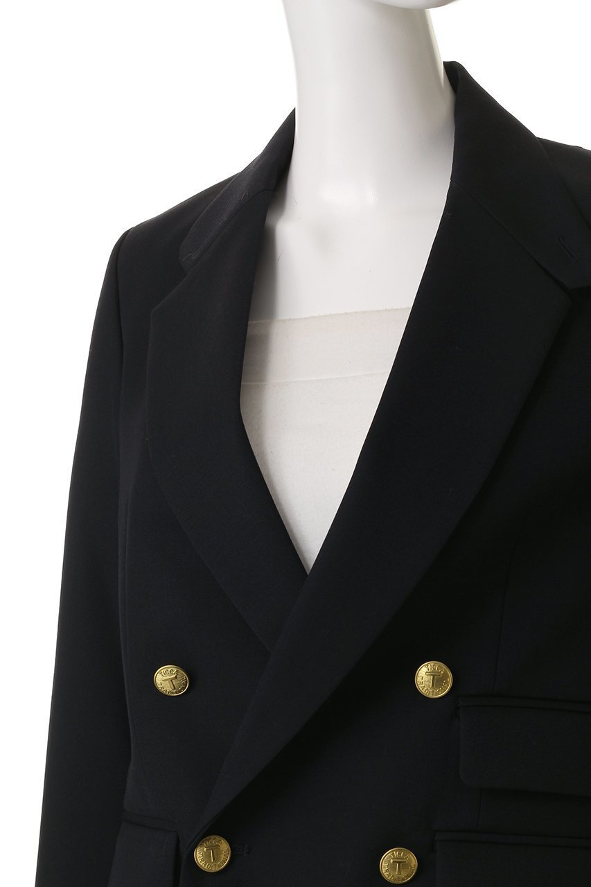 【ティッカ/TICCA】の【8/8 0:00販売開始】ウールサージダブルジャケット 人気、トレンドファッション・服の通販 founy(ファニー) 　ファッション　Fashion　レディースファッション　Fashion for Women　アウター　Coat / Outerwear Collection　レディースジャケット・軽アウター　Jackets　2025年　2025　2025-2026秋冬・A/W　Autumn/Winter 2025–26 AW25–26　ジャケット　Jacket, Outerwear　バランス　Balance, Style Balance　人気　Popular, Best Seller　定番　Standard, Basic Item　A/W・秋冬　Autumn/Winter　other-5|ID: prp329100004630076 ipo3291000000033298910