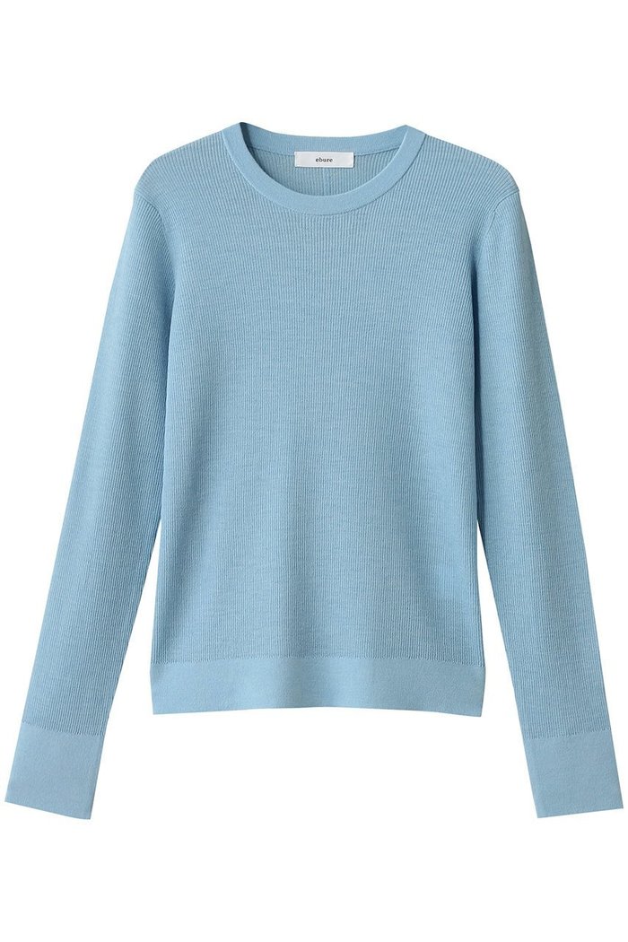 【エブール/ebure】のウールシアーRIBニット クルーネックプルオーバー インテリア・キッズ・メンズ・レディースファッション・服の通販 founy(ファニー) https://founy.com/ ファッション Fashion レディースファッション Fashion for Women トップス・カットソー Cut & Sew Tops ニット Knit Tops & Sweaters カジュアルプルオーバー・ニットトップス Pullovers & Knit Tops / Casual Pullovers インナー Innerwear シンプル Simple, Minimal フィット Fit, Slim Fit |ID: prp329100004630079 ipo3291000000036226044