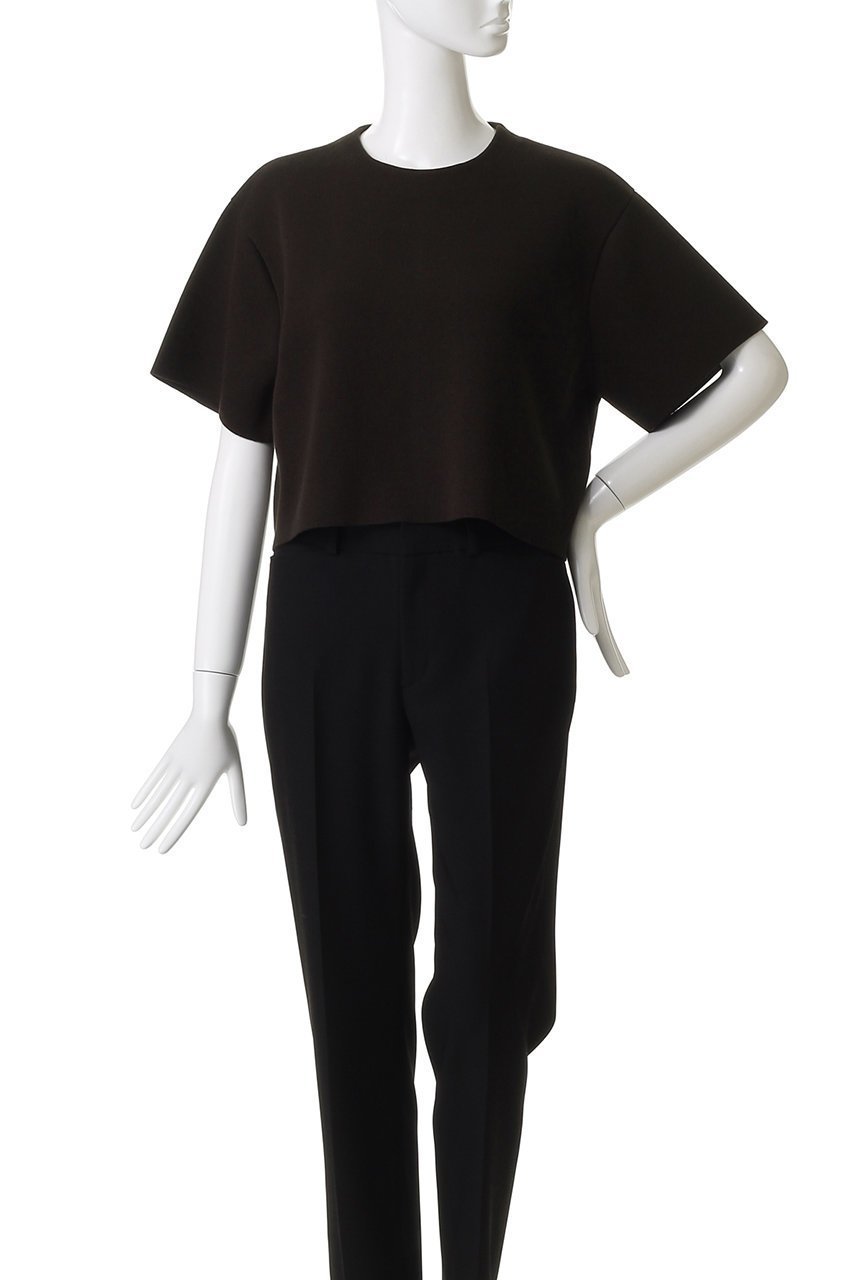 【セアン/SCEARN】のLUSTROUS YARN KNIT ハーフスリーブニット 人気、トレンドファッション・服の通販 founy(ファニー) 　ファッション　Fashion　レディースファッション　Fashion for Women　トップス・カットソー　Cut & Sew Tops　ニット　Knit Tops & Sweaters　カジュアルプルオーバー・ニットトップス　Pullovers & Knit Tops / Casual Pullovers　2025年　2025　2025-2026秋冬・A/W　Autumn/Winter 2025–26 AW25–26　なめらか　Smooth, Silky Texture　エレガント 上品　Elegant　クール　Cool, Chic　ショート　Short, Short Length　シルク　Silk, 100% Silk　シンプル　Simple, Minimal　バランス　Balance, Style Balance　A/W・秋冬　Autumn/Winter　other-2|ID: prp329100004630080 ipo3291000000033298942