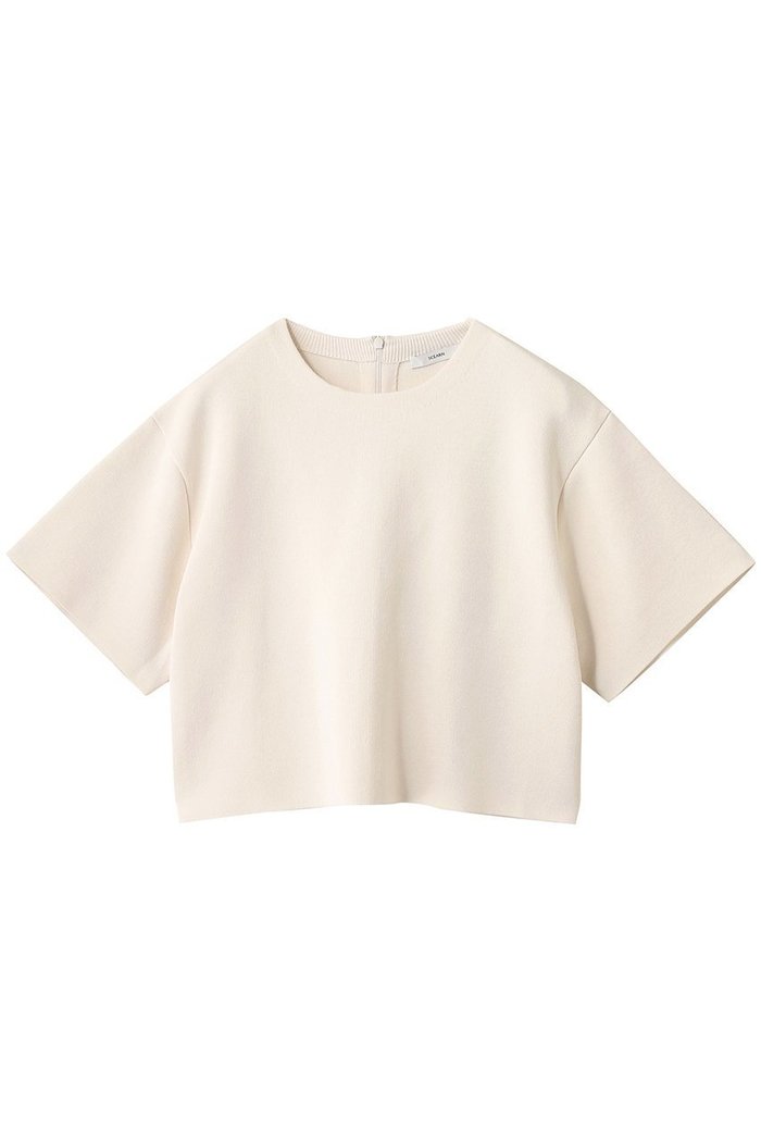 【セアン/SCEARN】のLUSTROUS YARN KNIT ハーフスリーブニット インテリア・キッズ・メンズ・レディースファッション・服の通販 founy(ファニー) https://founy.com/ ファッション Fashion レディースファッション Fashion for Women トップス・カットソー Cut & Sew Tops ニット Knit Tops & Sweaters カジュアルプルオーバー・ニットトップス Pullovers & Knit Tops / Casual Pullovers なめらか Smooth, Silky Texture エレガント 上品 Elegant クール Cool, Chic ショート Short, Short Length シルク Silk, 100% Silk シンプル Simple, Minimal バランス Balance, Style Balance |ID: prp329100004630080 ipo3291000000036799610