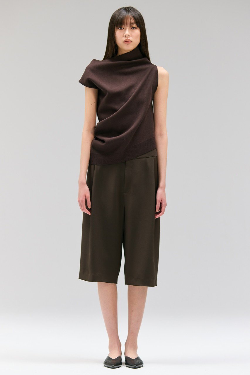 【セアン/SCEARN】のLUSTROUS YARN KNIT デザインニット 人気、トレンドファッション・服の通販 founy(ファニー) 　ファッション　Fashion　レディースファッション　Fashion for Women　トップス・カットソー　Cut & Sew Tops　ニット　Knit Tops & Sweaters　カジュアルプルオーバー・ニットトップス　Pullovers & Knit Tops / Casual Pullovers　なめらか　Smooth, Silky Texture　アシンメトリー　Asymmetrical Style　シルク　Silk, 100% Silk　シンプル　Simple, Minimal　ドレープ　Drape, Draping Fabric　other-6|ID: prp329100004630081 ipo3291000000033429040