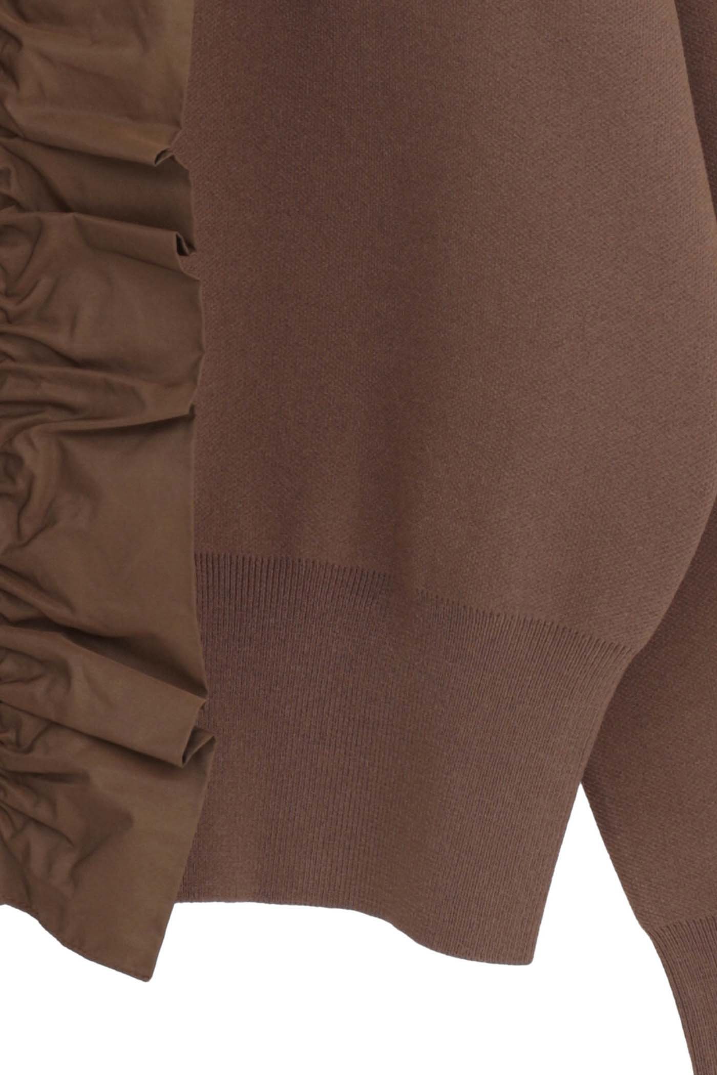 【マルティニーク/martinique】の【l heritage martinique】タフタフリルカーディガン 人気、トレンドファッション・服の通販 founy(ファニー) 　ファッション　Fashion　レディースファッション　Fashion for Women　トップス・カットソー　Cut & Sew Tops　ニット　Knit Tops & Sweaters　カーディガン・羽織り　Layered Style Cardigans　おすすめ　Recommended / Our Picks　カーディガン　Cardigan, Knitwear　ジャカード／ジャガード　Jacquard, Woven Pattern　ストレッチ　Stretch, Stretchy Fabric　タフタ　Taffeta, Structured Fabric　フリル　Frill, Ruffle　フレア　Flare, Flared　ブルゾン　Blouson, Bomber Jacket　ベーシック　Basic, Essential　人気　Popular, Best Seller　春　Spring　秋　Autumn　羽織　Haori, Light Jacket　other-5|ID: prp329100004630083 ipo3291000000035723337