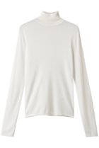 【エイトン/ATON】のTENCEL SILK サーキュラー リブ タートルネック セーター ホワイト|ID:prp329100004630085