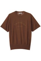 【ベイジ,/BEIGE,】のCADDO(キャドー)/シアーウールメッセージロゴTニット Brown|ID:prp329100004630087