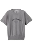 【ベイジ,/BEIGE,】のCADDO(キャドー)/シアーウールメッセージロゴTニット Md.Gray|ID:prp329100004630087