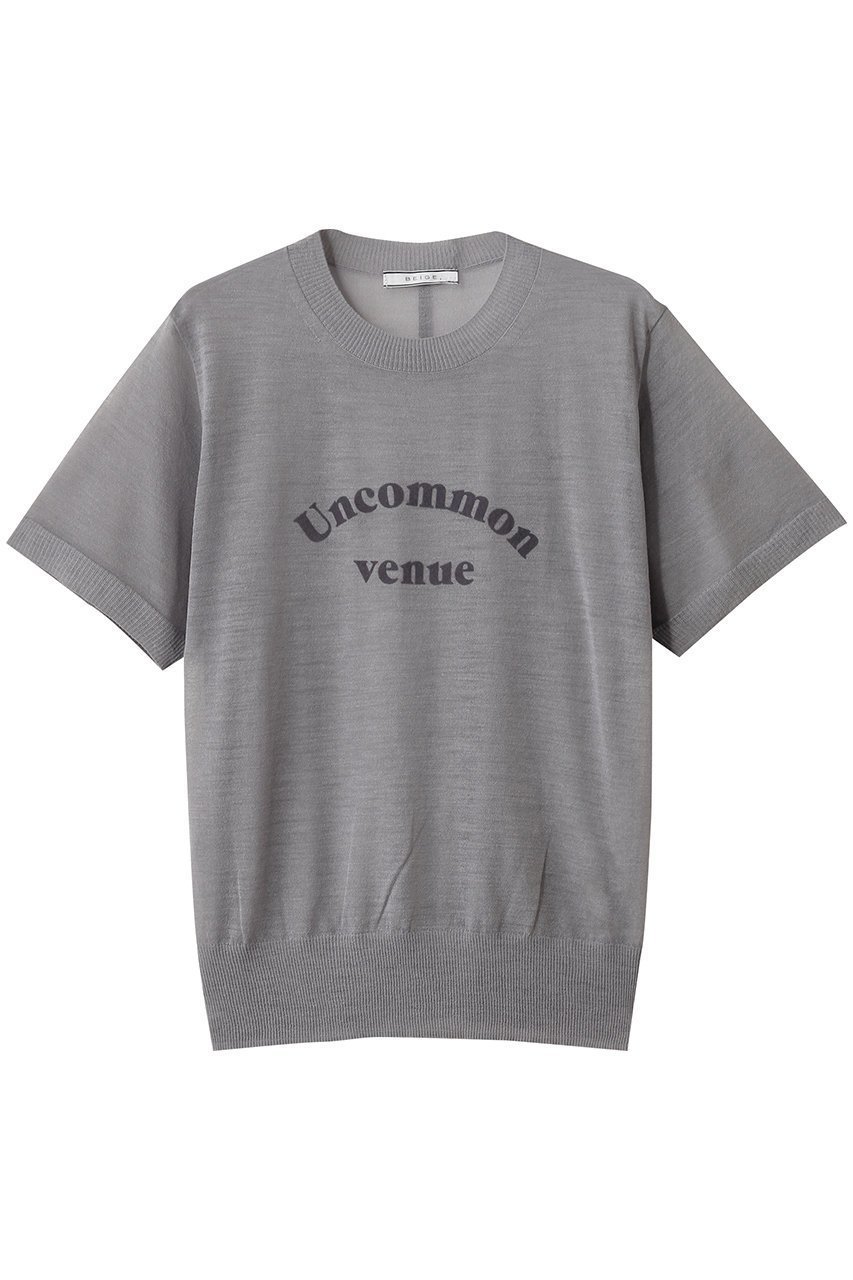 【ベイジ,/BEIGE,】のCADDO(キャドー)/シアーウールメッセージロゴTニット インテリア・キッズ・メンズ・レディースファッション・服の通販 founy(ファニー) 　ファッション　Fashion　レディースファッション　Fashion for Women　トップス・カットソー　Cut & Sew Tops　ニット　Knit Tops & Sweaters　カジュアルプルオーバー・ニットトップス　Pullovers & Knit Tops / Casual Pullovers　2025年　2025　2025-2026秋冬・A/W　Autumn/Winter 2025–26 AW25–26　シアー　Sheer, See-Through　フロント　Front, Front Design　A/W・秋冬　Autumn/Winter　Md.Gray|ID: prp329100004630087 ipo3291000000033298992