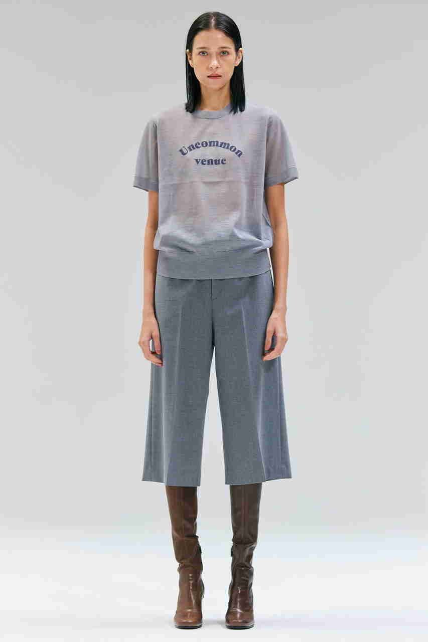 【ベイジ,/BEIGE,】のCADDO(キャドー)/シアーウールメッセージロゴTニット 人気、トレンドファッション・服の通販 founy(ファニー) 　ファッション　Fashion　レディースファッション　Fashion for Women　トップス・カットソー　Cut & Sew Tops　ニット　Knit Tops & Sweaters　カジュアルプルオーバー・ニットトップス　Pullovers & Knit Tops / Casual Pullovers　2025年　2025　2025-2026秋冬・A/W　Autumn/Winter 2025–26 AW25–26　シアー　Sheer, See-Through　フロント　Front, Front Design　A/W・秋冬　Autumn/Winter　other-7|ID: prp329100004630087 ipo3291000000033298998