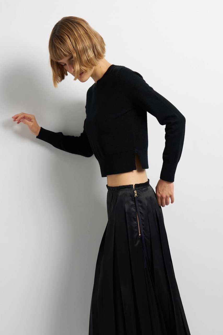 【ランバン オン ブルー/LANVIN en Bleu】のピュアカシミヤニット 人気、トレンドファッション・服の通販 founy(ファニー) 　ファッション　Fashion　レディースファッション　Fashion for Women　トップス・カットソー　Cut & Sew Tops　ニット　Knit Tops & Sweaters　カジュアルプルオーバー・ニットトップス　Pullovers & Knit Tops / Casual Pullovers　グログラン　Grosgrain, Grosgrain Ribbon　コンパクト　Compact, Small Size　バランス　Balance, Style Balance　ファブリック　Fabric, Textile　モダン　Modern, Contemporary　エレガント 上品　Elegant　新作・新入荷　New Arrivals / New In　other-3|ID: prp329100004630088 ipo3291000000033299006