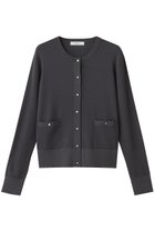 【エブール/ebure】のウールシアーRIBニット クルーネックカーディガン グレー|ID: prp329100004630089 ipo3291000000035376164