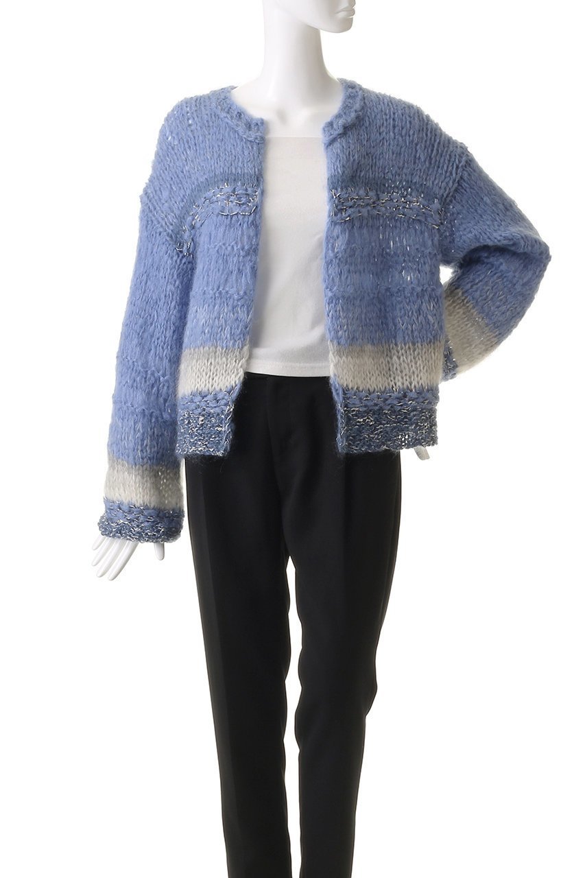 【ティッカ/TICCA】の【8/8 0:00販売開始】ハンドニットカーディガン 人気、トレンドファッション・服の通販 founy(ファニー) 　ファッション　Fashion　レディースファッション　Fashion for Women　トップス・カットソー　Cut & Sew Tops　ニット　Knit Tops & Sweaters　カーディガン・羽織り　Layered Style Cardigans　2025年　2025　2025-2026秋冬・A/W　Autumn/Winter 2025–26 AW25–26　カシュクール　Wrap Design　カラフル　Colorful Design　カーディガン　Cardigan, Knitwear　キルト　Quilt, Quilted Fabric　グラデーション　Gradient, Ombre　ミックス　Mix, Mixed Style　エレガント 上品　Elegant　手編み　Hand-Knitted, Handmade Knit　A/W・秋冬　Autumn/Winter　other-7|ID: prp329100004630093 ipo3291000000033299051