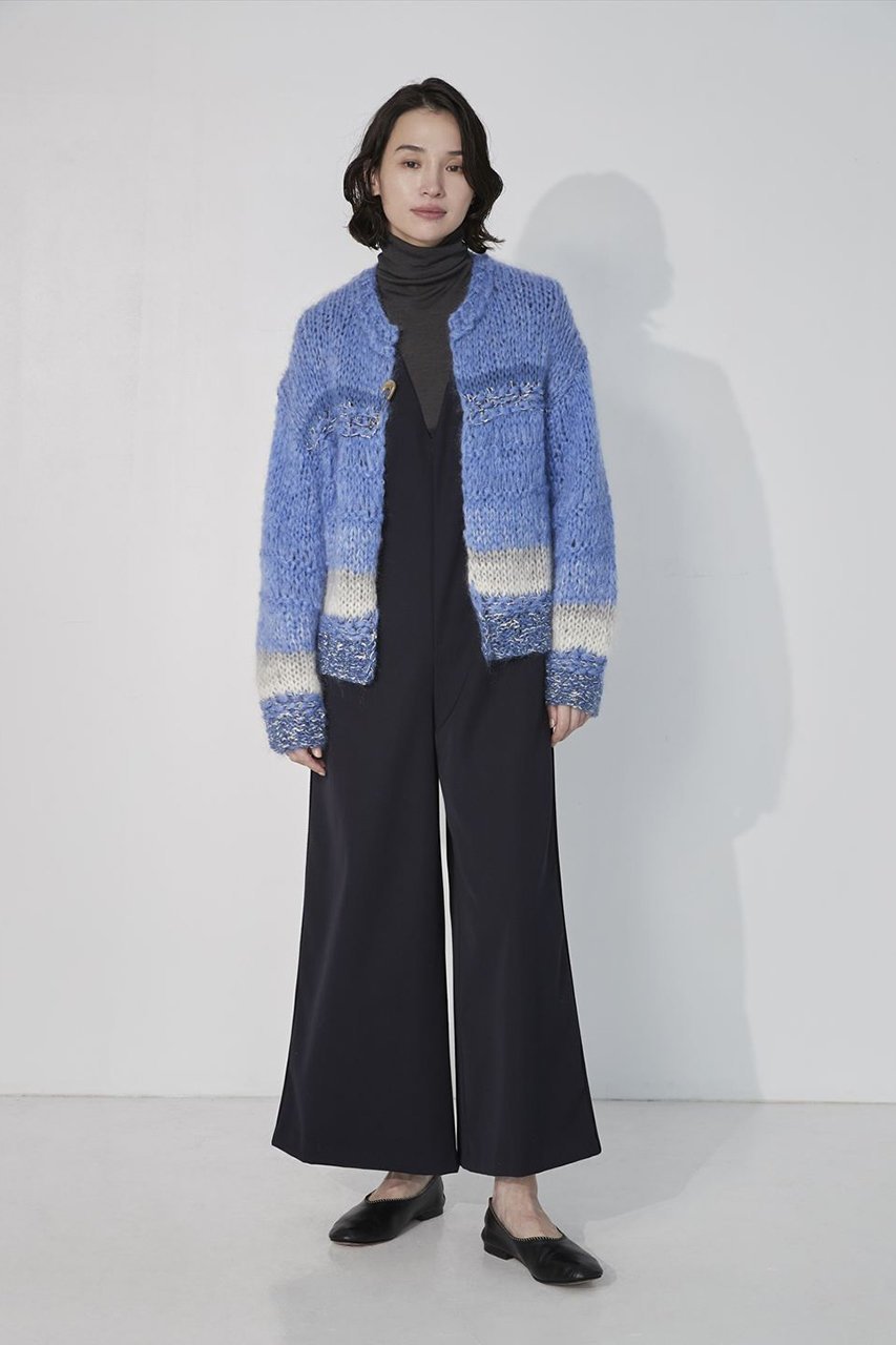 【ティッカ/TICCA】のハンドニットカーディガン 人気、トレンドファッション・服の通販 founy(ファニー) 　ファッション　Fashion　レディースファッション　Fashion for Women　トップス・カットソー　Cut & Sew Tops　ニット　Knit Tops & Sweaters　カーディガン・羽織り　Layered Style Cardigans　カシュクール　Wrap Design　カラフル　Colorful Design　カーディガン　Cardigan, Knitwear　キルト　Quilt, Quilted Fabric　グラデーション　Gradient, Ombre　ミックス　Mix, Mixed Style　エレガント 上品　Elegant　手編み　Hand-Knitted, Handmade Knit　other-8|ID: prp329100004630093 ipo3291000000033937803