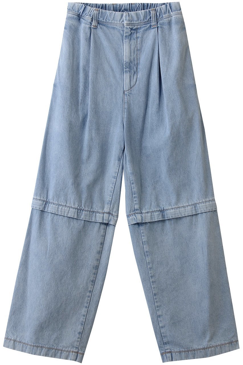 【マルティニーク/martinique】の【CURRENTAGE】Detachable パンツ インテリア・キッズ・メンズ・レディースファッション・服の通販 founy(ファニー) 　ファッション　Fashion　レディースファッション　Fashion for Women　パンツ　Pants & Trousers　2025年　2025　2025-2026秋冬・A/W　Autumn/Winter 2025–26 AW25–26　ジップ　Zip, Zipper　ハーフ　Half, Half-Length　ロング　Long, Long-Length　ワイド　Wide, Wide Fit　A/W・秋冬　Autumn/Winter　インディゴサックス|ID: prp329100004630096 ipo3291000000033299071