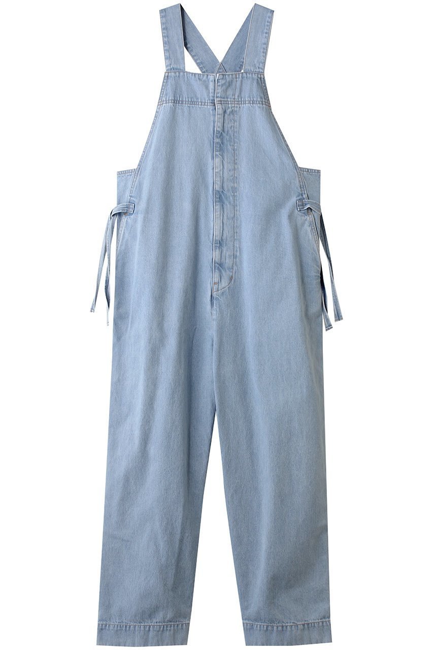【マルティニーク/martinique】の【CURRENTAGE】Loose fitting overall インテリア・キッズ・メンズ・レディースファッション・服の通販 founy(ファニー) 　ファッション　Fashion　レディースファッション　Fashion for Women　パンツ　Pants & Trousers　2025年　2025　2025-2026秋冬・A/W　Autumn/Winter 2025–26 AW25–26　インナー　Innerwear　カットソー　Cut and Sewn Top　シンプル　Simple, Minimal　フェミニン　Feminine, Girly　ポケット　Pocket, Pocket Detail　A/W・秋冬　Autumn/Winter　インディゴサックス|ID: prp329100004630097 ipo3291000000033299079