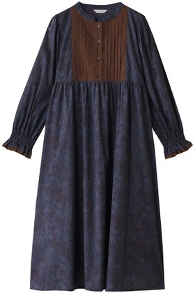 【キッドブルー/KID BLUE】 25AW LIBERTYプリントワンピース人気、トレンドファッション・服の通販 founy(ファニー) ファッション Fashion レディースファッション Fashion for Women ワンピース Dresses 2025年 2025 2025-2026秋冬・A/W Autumn/Winter 2025–26 AW25–26 ギャザー Gathered, Ruffled パジャマ Pajamas, Sleepwear フロント Front, Front Design プリント Print, Printed Pattern リラックス Relax, Relaxed Fit エレガント 上品 Elegant 新作・新入荷 New Arrivals / New In 無地 Plain, Solid Color |ID:prp329100004630104