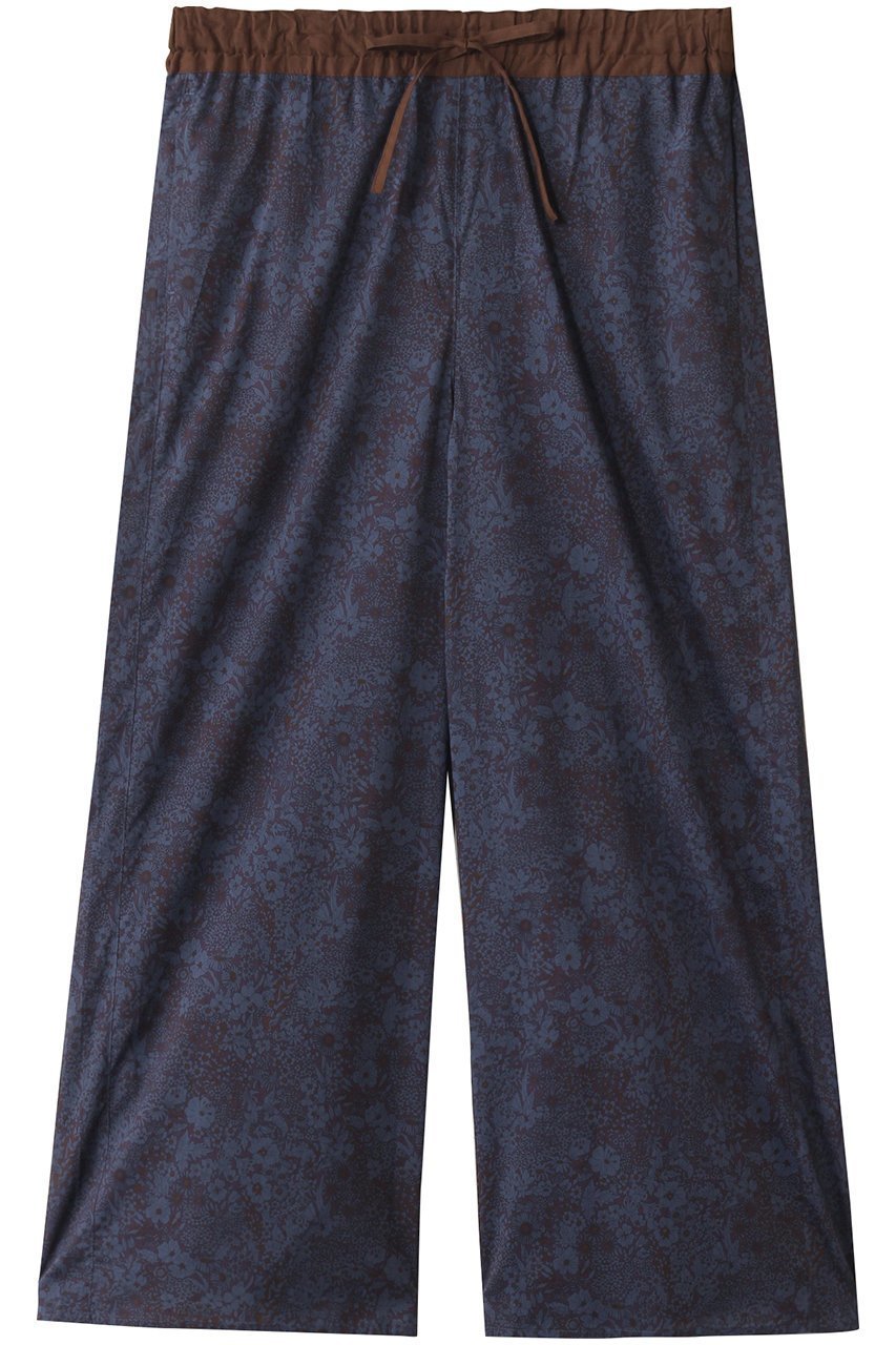 【キッドブルー/KID BLUE】の25AW LIBERTYプリントボトムス インテリア・キッズ・メンズ・レディースファッション・服の通販 founy(ファニー) 　ファッション　Fashion　レディースファッション　Fashion for Women　2025年　2025　2025-2026秋冬・A/W　Autumn/Winter 2025–26 AW25–26　おすすめ　Recommended / Our Picks　ギャザー　Gathered, Ruffled　セットアップ　Set-Up, Coordinated Outfit　パジャマ　Pajamas, Sleepwear　フェミニン　Feminine, Girly　新作・新入荷　New Arrivals / New In　無地　Plain, Solid Color　ネイビー|ID: prp329100004630105 ipo3291000000033299138
