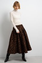 【ランバン オン ブルー/LANVIN en Bleu】のジャガードスカート 人気、トレンドファッション・服の通販 founy(ファニー) ファッション Fashion レディースファッション Fashion for Women スカート Skirts ロングスカート Long Skirts / Maxi & Midi Skirts ジャカード／ジャガード Jacquard, Woven Pattern ファブリック Fabric, Textile フレア Flare, Flared ペイズリー Paisley, Ethnic Pattern ポケット Pocket, Pocket Detail リュクス Luxury, Elegant, High-End, Chic ロング Long, Long-Length エレガント 上品 Elegant 新作・新入荷 New Arrivals / New In thumbnail ブラウン|ID: prp329100004630110 ipo3291000000033299175
