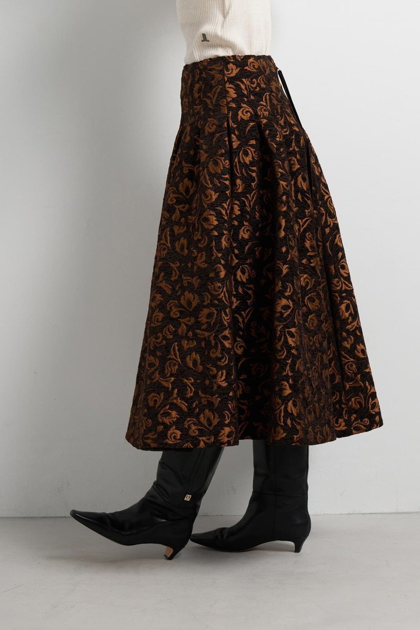 【ランバン オン ブルー/LANVIN en Bleu】のジャガードスカート 人気、トレンドファッション・服の通販 founy(ファニー) 　ファッション　Fashion　レディースファッション　Fashion for Women　スカート　Skirts　ロングスカート　Long Skirts / Maxi & Midi Skirts　ジャカード／ジャガード　Jacquard, Woven Pattern　ファブリック　Fabric, Textile　フレア　Flare, Flared　ペイズリー　Paisley, Ethnic Pattern　ポケット　Pocket, Pocket Detail　リュクス　Luxury, Elegant, High-End, Chic　ロング　Long, Long-Length　エレガント 上品　Elegant　新作・新入荷　New Arrivals / New In　other-2|ID: prp329100004630110 ipo3291000000033299176