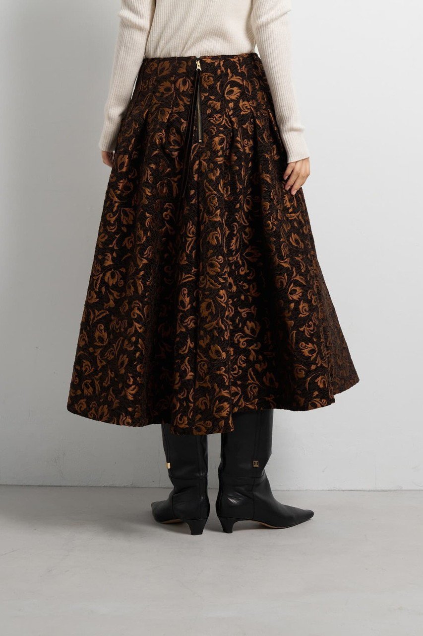 【ランバン オン ブルー/LANVIN en Bleu】のジャガードスカート 人気、トレンドファッション・服の通販 founy(ファニー) 　ファッション　Fashion　レディースファッション　Fashion for Women　スカート　Skirts　ロングスカート　Long Skirts / Maxi & Midi Skirts　ジャカード／ジャガード　Jacquard, Woven Pattern　ファブリック　Fabric, Textile　フレア　Flare, Flared　ペイズリー　Paisley, Ethnic Pattern　ポケット　Pocket, Pocket Detail　リュクス　Luxury, Elegant, High-End, Chic　ロング　Long, Long-Length　エレガント 上品　Elegant　other-7|ID: prp329100004630110 ipo3291000000035827691