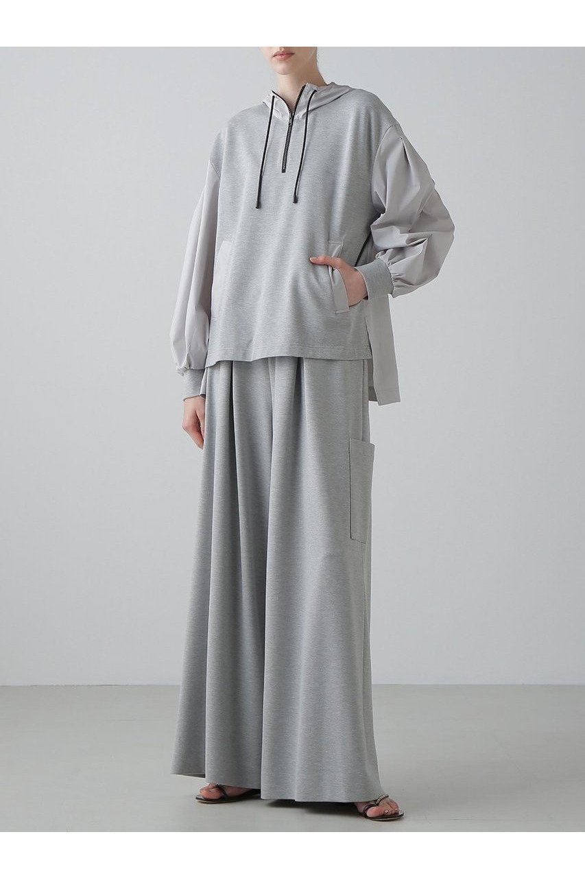 【アドーア/ADORE】のコンパクトポンチカットソー 人気、トレンドファッション・服の通販 founy(ファニー) 　ファッション　Fashion　レディースファッション　Fashion for Women　トップス・カットソー　Cut & Sew Tops　シャツ・ブラウス・オフィスカジュアル　Elegant Blouses & Button-Ups　レディースパーカー・カジュアルフーディー　Casual Hoodies & Sweatshirts　ロングTシャツ・Tシャツ　Longline T-Shirts & Tees　スウェット・クルーネックトップス　Sweatshirts & Crewnecks / Relaxed Fit Sweat Tops　カットソー・ベーシックTシャツ　Cut-and-Sewn Tops / Stretch Tees & Basics　おすすめ　Recommended / Our Picks　カットソー　Cut and Sewn Top　セットアップ　Set-Up, Coordinated Outfit　タフタ　Taffeta, Structured Fabric　ドッキング　Docking, Mixed Material　リラックス　Relax, Relaxed Fit　other-3|ID: prp329100004630126 ipo3291000000033299393