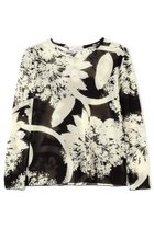 【アドーア/ADORE】のフローラルプリントカットソー 人気、トレンドファッション・服の通販 founy(ファニー) ファッション Fashion レディースファッション Fashion for Women トップス・カットソー Cut & Sew Tops シャツ・ブラウス・オフィスカジュアル Elegant Blouses & Button-Ups ロングTシャツ・Tシャツ Longline T-Shirts & Tees カットソー・ベーシックTシャツ Cut-and-Sewn Tops / Stretch Tees & Basics ストレッチ Stretch, Stretchy Fabric スリーブ Sleeve, Long Sleeve / Short Sleeve チュール Tulip, Tulip Motif プリント Print, Printed Pattern モチーフ Motif, Design Theme ロング Long, Long-Length thumbnail ブラック|ID: prp329100004630127 ipo3291000000035965668