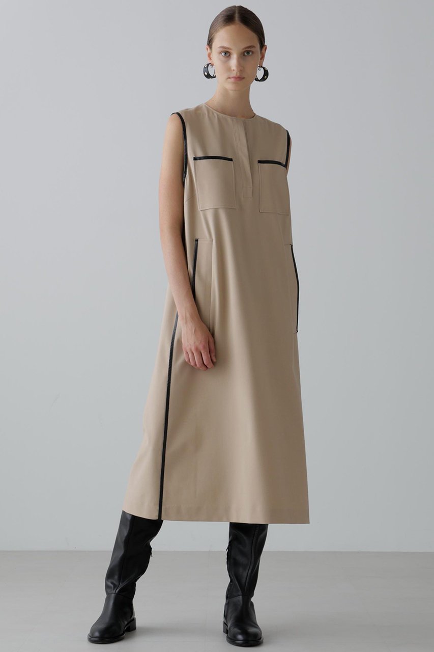 【アドーア/ADORE】の2WAYトロピカルワンピース 人気、トレンドファッション・服の通販 founy(ファニー) 　ファッション　Fashion　レディースファッション　Fashion for Women　ワンピース　Dresses　チュニック　Tunic Tops & Dresses　チュニック　Tunic, Long Top　ドレス　Dress, One-Piece　パイピング　Piping, Trim Design　ロング　Long, Long-Length　other-2|ID: prp329100004630128 ipo3291000000036101032