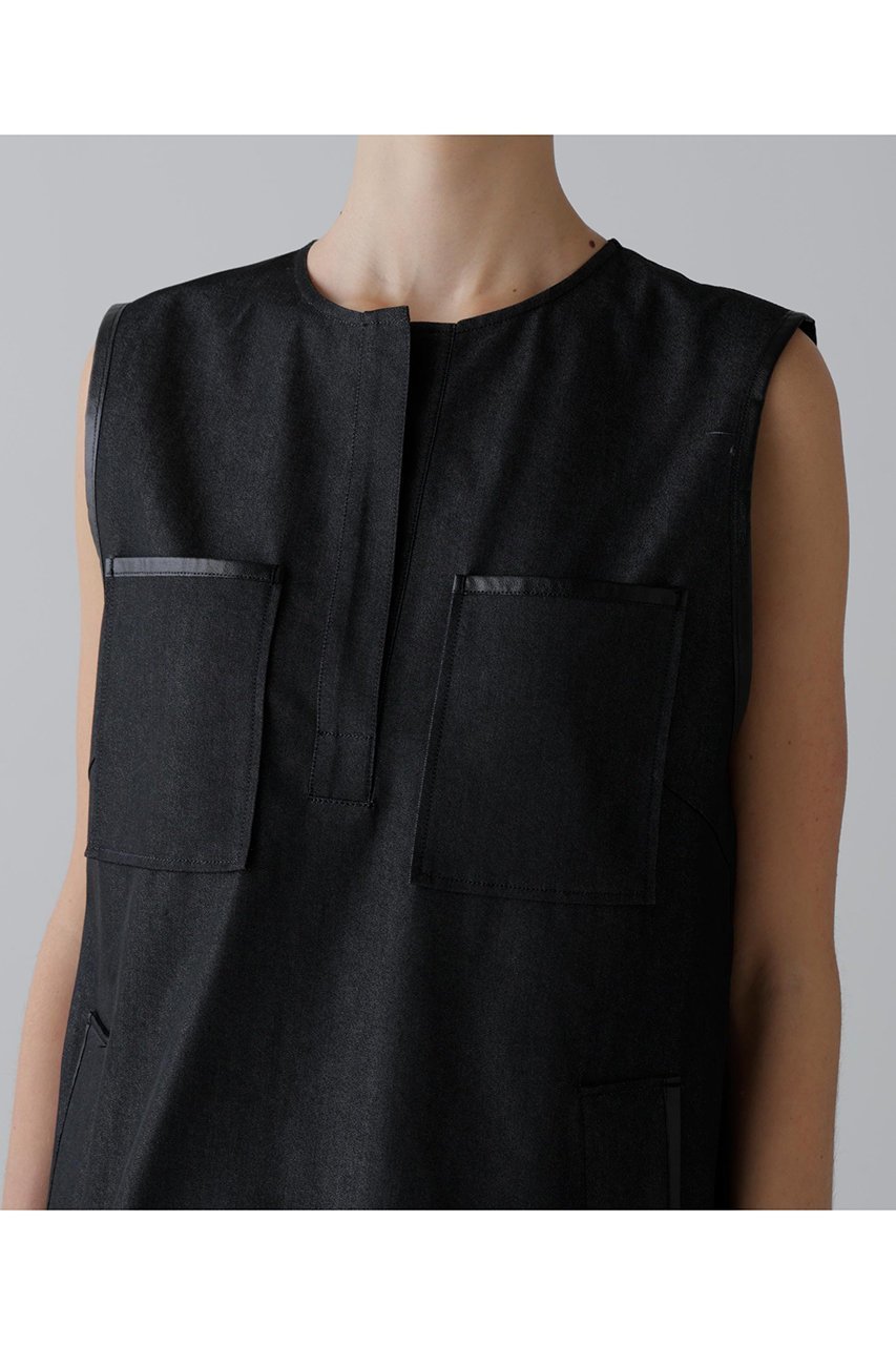 【アドーア/ADORE】のデニムライクストレッチワンピース 人気、トレンドファッション・服の通販 founy(ファニー) 　ファッション　Fashion　レディースファッション　Fashion for Women　ワンピース　Dresses　チュニック　Tunic Tops & Dresses　クール　Cool, Chic　チュニック　Tunic, Long Top　デニム　Denim, Jeans Material　ドレス　Dress, One-Piece　パイピング　Piping, Trim Design　ロング　Long, Long-Length　other-6|ID: prp329100004630129 ipo3291000000033299433