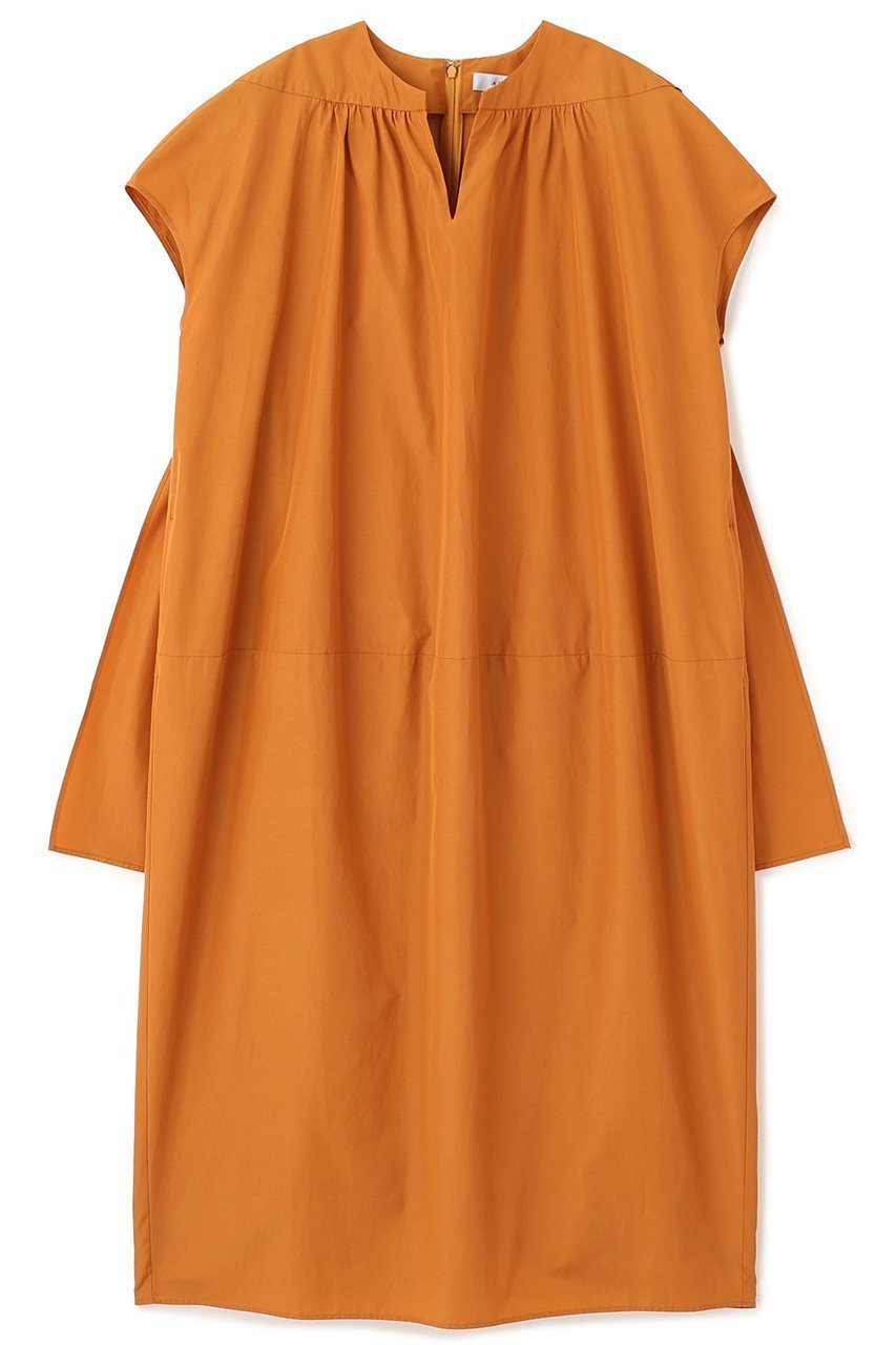 【アドーア/ADORE】のシルキークリスピークロスワンピース インテリア・キッズ・メンズ・レディースファッション・服の通販 founy(ファニー) 　ファッション　Fashion　レディースファッション　Fashion for Women　ワンピース　Dresses　チュニック　Tunic Tops & Dresses　タフタ　Taffeta, Structured Fabric　チュニック　Tunic, Long Top　ミックス　Mix, Mixed Style　ヨーク　Yoke, Yoke Design　再入荷　Restock / Back in Stock　ベージュ|ID: prp329100004630130 ipo3291000000034990772