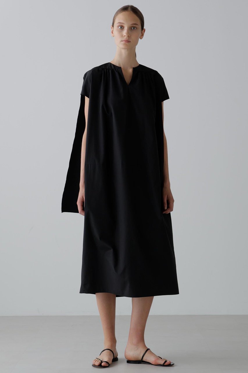 【アドーア/ADORE】のシルキークリスピークロスワンピース 人気、トレンドファッション・服の通販 founy(ファニー) 　ファッション　Fashion　レディースファッション　Fashion for Women　ワンピース　Dresses　チュニック　Tunic Tops & Dresses　タフタ　Taffeta, Structured Fabric　チュニック　Tunic, Long Top　ミックス　Mix, Mixed Style　ヨーク　Yoke, Yoke Design　other-2|ID: prp329100004630130 ipo3291000000035642907