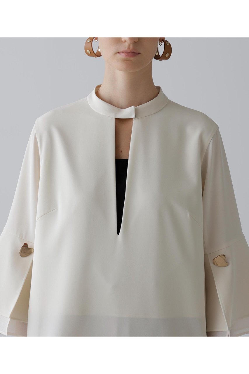 【アドーア/ADORE】のシックアンドシンカチオンツイルワンピース 人気、トレンドファッション・服の通販 founy(ファニー) 　ファッション　Fashion　レディースファッション　Fashion for Women　ワンピース　Dresses　チュニック　Tunic Tops & Dresses　おすすめ　Recommended / Our Picks　シアー　Sheer, See-Through　ストレッチ　Stretch, Stretchy Fabric　スリーブ　Sleeve, Long Sleeve / Short Sleeve　チュニック　Tunic, Long Top　ロング　Long, Long-Length　other-3|ID: prp329100004630131 ipo3291000000033299443