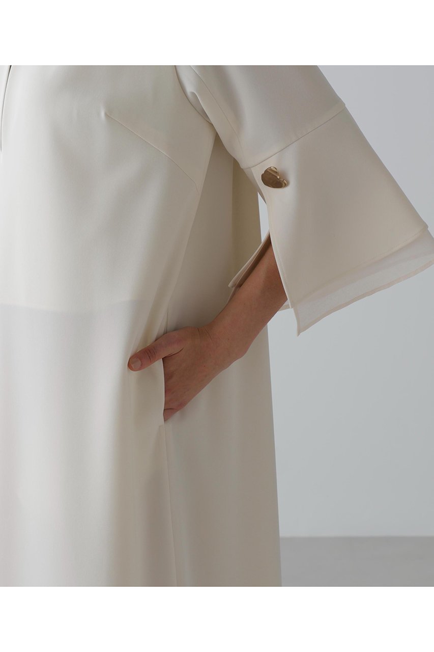 【アドーア/ADORE】のシックアンドシンカチオンツイルワンピース 人気、トレンドファッション・服の通販 founy(ファニー) 　ファッション　Fashion　レディースファッション　Fashion for Women　ワンピース　Dresses　チュニック　Tunic Tops & Dresses　おすすめ　Recommended / Our Picks　シアー　Sheer, See-Through　ストレッチ　Stretch, Stretchy Fabric　スリーブ　Sleeve, Long Sleeve / Short Sleeve　チュニック　Tunic, Long Top　ロング　Long, Long-Length　other-5|ID: prp329100004630131 ipo3291000000035452630