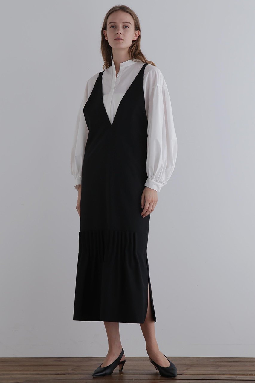 【ル フィル/LE PHIL】のライトドライウールキャミソールドレス 人気、トレンドファッション・服の通販 founy(ファニー) 　ファッション　Fashion　レディースファッション　Fashion for Women　ワンピース　Dresses　フォーマル・パーティードレス・結婚式用ドレス　Elegant & Casual Dresses　チュニック　Tunic Tops & Dresses　スリット　Slit, Slit Detail　チュニック　Tunic, Long Top　ドレープ　Drape, Draping Fabric　パーティ　Party, Party Style　ミックス　Mix, Mixed Style　ロング　Long, Long-Length　エレガント 上品　Elegant　other-8|ID: prp329100004630133 ipo3291000000035248562