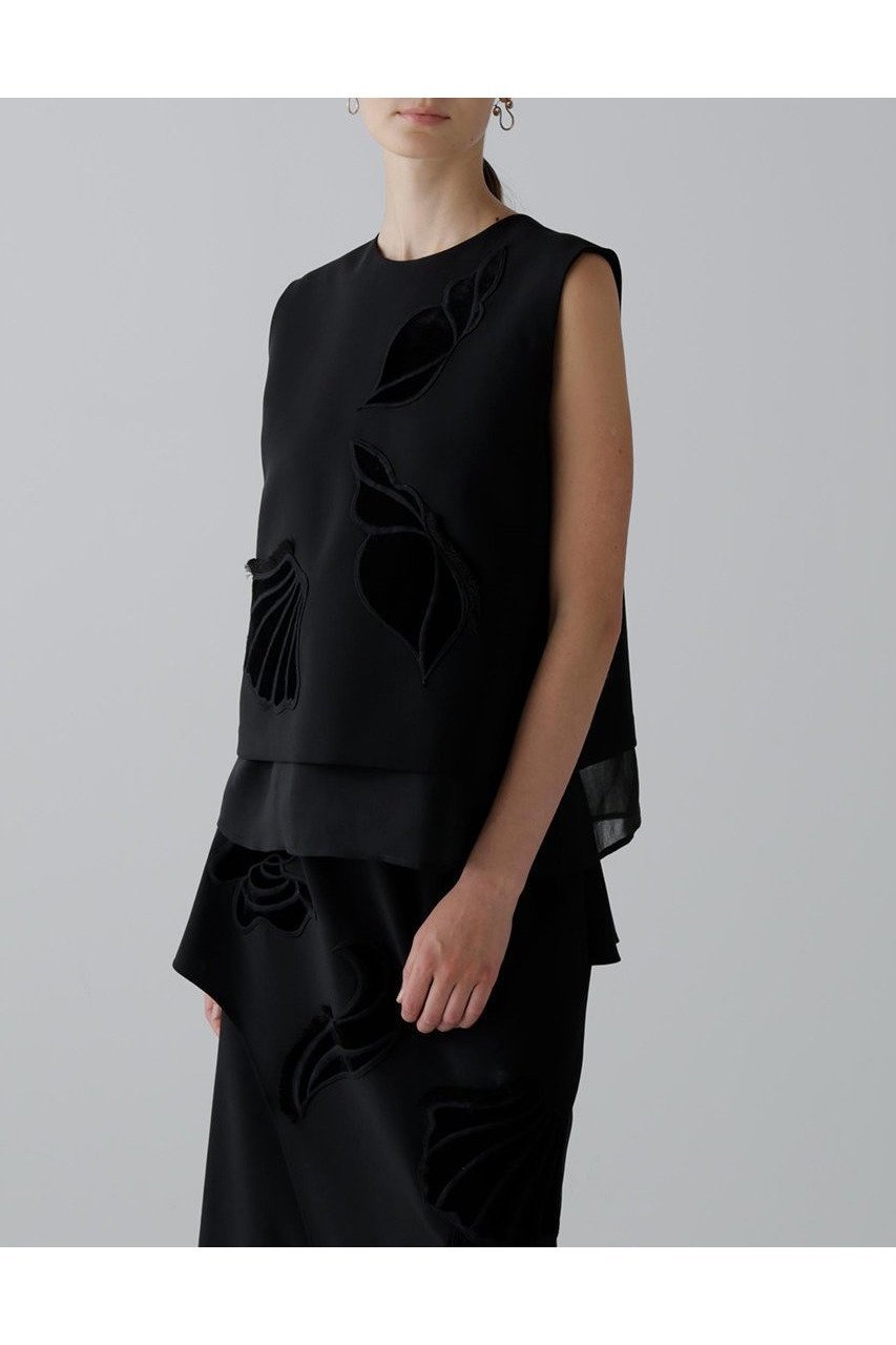 【アドーア/ADORE】のシークリーチャーズブラウス 人気、トレンドファッション・服の通販 founy(ファニー) 　ファッション　Fashion　レディースファッション　Fashion for Women　トップス・カットソー　Cut & Sew Tops　キャミソール&ノースリーブ　Camisoles & Sleeveless Tops　シャツ・ブラウス・オフィスカジュアル　Elegant Blouses & Button-Ups　おすすめ　Recommended / Our Picks　シアー　Sheer, See-Through　セットアップ　Set-Up, Coordinated Outfit　ノースリーブ　Sleeveless, No-Sleeve　ベルベット　Velvet, Velvety　ミックス　Mix, Mixed Style　モチーフ　Motif, Design Theme　新作・新入荷　New Arrivals / New In　other-2|ID: prp329100004630137 ipo3291000000033299500