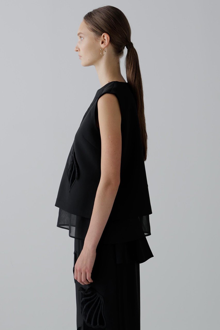 【アドーア/ADORE】のシークリーチャーズブラウス 人気、トレンドファッション・服の通販 founy(ファニー) 　ファッション　Fashion　レディースファッション　Fashion for Women　トップス・カットソー　Cut & Sew Tops　キャミソール&ノースリーブ　Camisoles & Sleeveless Tops　シャツ・ブラウス・オフィスカジュアル　Elegant Blouses & Button-Ups　おすすめ　Recommended / Our Picks　シアー　Sheer, See-Through　セットアップ　Set-Up, Coordinated Outfit　ノースリーブ　Sleeveless, No-Sleeve　ベルベット　Velvet, Velvety　ミックス　Mix, Mixed Style　モチーフ　Motif, Design Theme　other-4|ID: prp329100004630137 ipo3291000000035808431