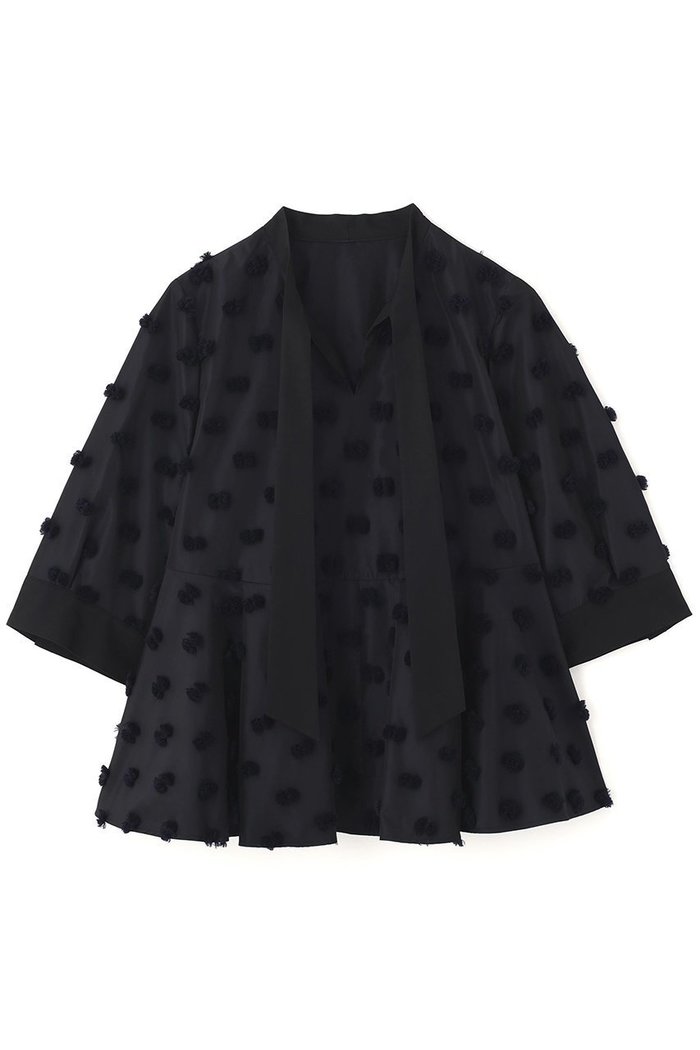 【アドーア/ADORE】のラビットテールジャガードブラウス インテリア・キッズ・メンズ・レディースファッション・服の通販 founy(ファニー) https://founy.com/ ファッション Fashion レディースファッション Fashion for Women トップス・カットソー Cut & Sew Tops シャツ・ブラウス・オフィスカジュアル Elegant Blouses & Button-Ups シャンブレー Chambray, Denim-Like Fabric ショート Short, Short Length ジャカード／ジャガード Jacquard, Woven Pattern スリーブ Sleeve, Long Sleeve / Short Sleeve タフタ Taffeta, Structured Fabric フェミニン Feminine, Girly ペプラム Peplum, Flared Hem モチーフ Motif, Design Theme |ID: prp329100004630138 ipo3291000000035753158