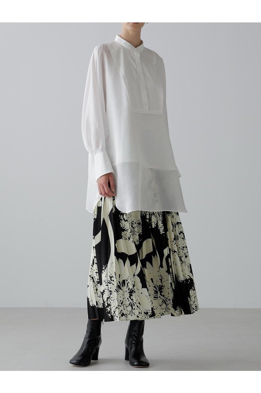 【アドーア/ADORE】のシルキーソフトサテンブラウス 人気、トレンドファッション・服の通販 founy(ファニー) 　ファッション　Fashion　レディースファッション　Fashion for Women　トップス・カットソー　Cut & Sew Tops　シャツ・ブラウス・オフィスカジュアル　Elegant Blouses & Button-Ups　サテン　Satin, Glossy Fabric　スリット　Slit, Slit Detail　スリーブ　Sleeve, Long Sleeve / Short Sleeve　ロング　Long, Long-Length　新作・新入荷　New Arrivals / New In　長袖　Long Sleeve, Full Sleeve　other-3|ID: prp329100004630140 ipo3291000000033299525