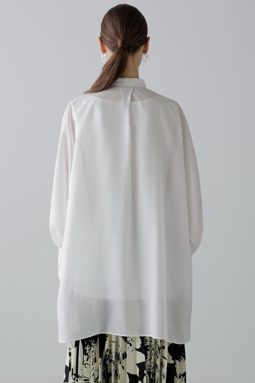 【アドーア/ADORE】のシルキーソフトサテンブラウス 人気、トレンドファッション・服の通販 founy(ファニー) 　ファッション　Fashion　レディースファッション　Fashion for Women　トップス・カットソー　Cut & Sew Tops　シャツ・ブラウス・オフィスカジュアル　Elegant Blouses & Button-Ups　サテン　Satin, Glossy Fabric　スリット　Slit, Slit Detail　スリーブ　Sleeve, Long Sleeve / Short Sleeve　ロング　Long, Long-Length　新作・新入荷　New Arrivals / New In　長袖　Long Sleeve, Full Sleeve　other-5|ID: prp329100004630140 ipo3291000000033299527