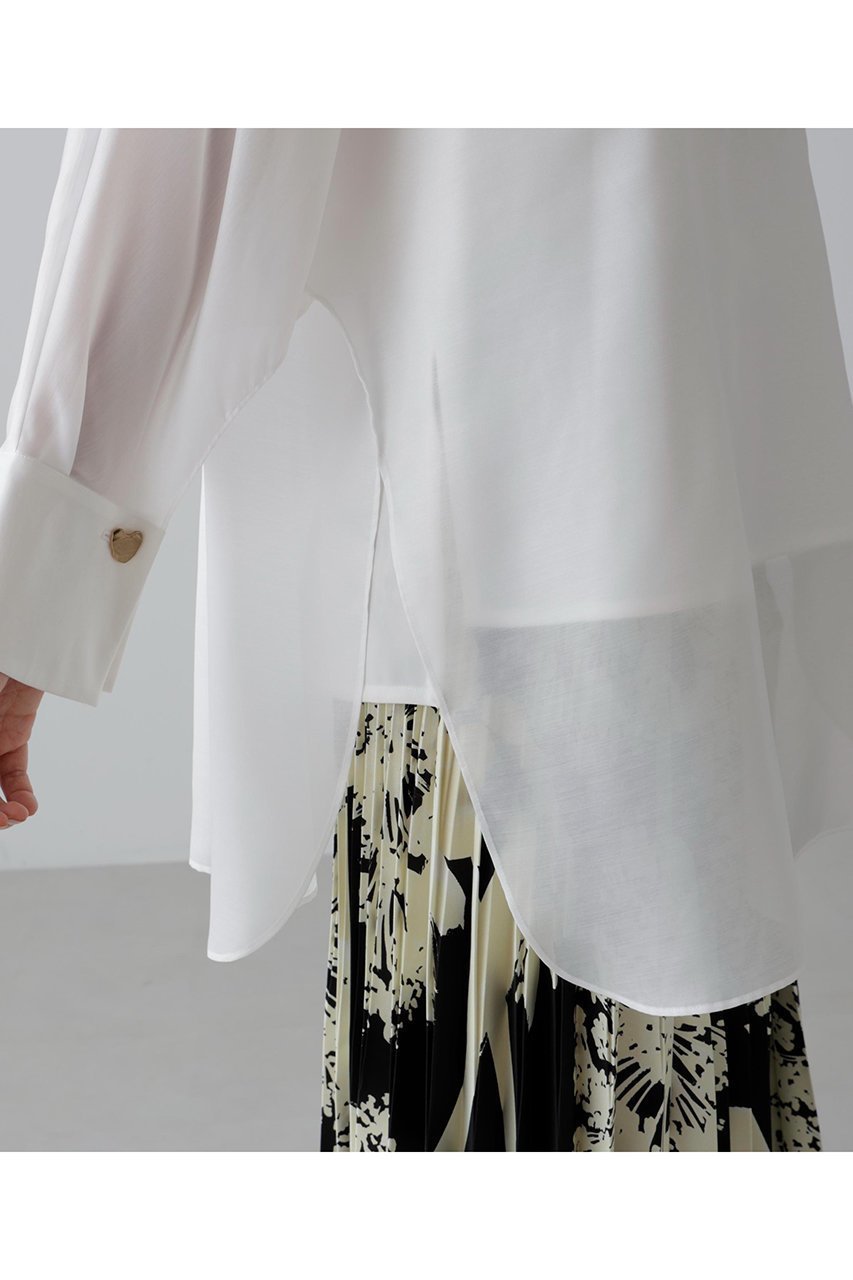 【アドーア/ADORE】のシルキーソフトサテンブラウス 人気、トレンドファッション・服の通販 founy(ファニー) 　ファッション　Fashion　レディースファッション　Fashion for Women　トップス・カットソー　Cut & Sew Tops　シャツ・ブラウス・オフィスカジュアル　Elegant Blouses & Button-Ups　サテン　Satin, Glossy Fabric　スリット　Slit, Slit Detail　スリーブ　Sleeve, Long Sleeve / Short Sleeve　ロング　Long, Long-Length　新作・新入荷　New Arrivals / New In　長袖　Long Sleeve, Full Sleeve　other-8|ID: prp329100004630140 ipo3291000000033299530