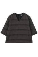 【アドーア/ADORE】のフリンジチェックブラウス 人気、トレンドファッション・服の通販 founy(ファニー) ファッション Fashion レディースファッション Fashion for Women トップス・カットソー Cut & Sew Tops シャツ・ブラウス・オフィスカジュアル Elegant Blouses & Button-Ups ショート Short, Short Length ジャカード／ジャガード Jacquard, Woven Pattern スリット Slit, Slit Detail スリーブ Sleeve, Long Sleeve / Short Sleeve セットアップ Set-Up, Coordinated Outfit チェック Check, Plaid, Tartan フリンジ Fringe, Tassel ボーダー Border, Stripe |ID:prp329100004630142