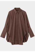 【ル フィル/LE PHIL】のオーバーサイズロングカフスシャツ 人気、トレンドファッション・服の通販 founy(ファニー) ファッション Fashion レディースファッション Fashion for Women トップス・カットソー Cut & Sew Tops シャツ・ブラウス・オフィスカジュアル Elegant Blouses & Button-Ups カフス Cuff Design スリット Slit, Slit Detail スリーブ Sleeve, Long Sleeve / Short Sleeve パターン Pattern, Design Print フォルム Silhouette, Form ロング Long, Long-Length 羽織 Haori, Light Jacket thumbnail ブラウン|ID: prp329100004630143 ipo3291000000033299551