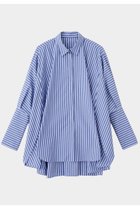 【ル フィル/LE PHIL】のオーバーサイズロングカフスシャツ 人気、トレンドファッション・服の通販 founy(ファニー) ファッション Fashion レディースファッション Fashion for Women トップス・カットソー Cut & Sew Tops シャツ・ブラウス・オフィスカジュアル Elegant Blouses & Button-Ups カフス Cuff Design スリット Slit, Slit Detail スリーブ Sleeve, Long Sleeve / Short Sleeve パターン Pattern, Design Print フォルム Silhouette, Form ロング Long, Long-Length 羽織 Haori, Light Jacket thumbnail ブルー|ID: prp329100004630143 ipo3291000000033299552