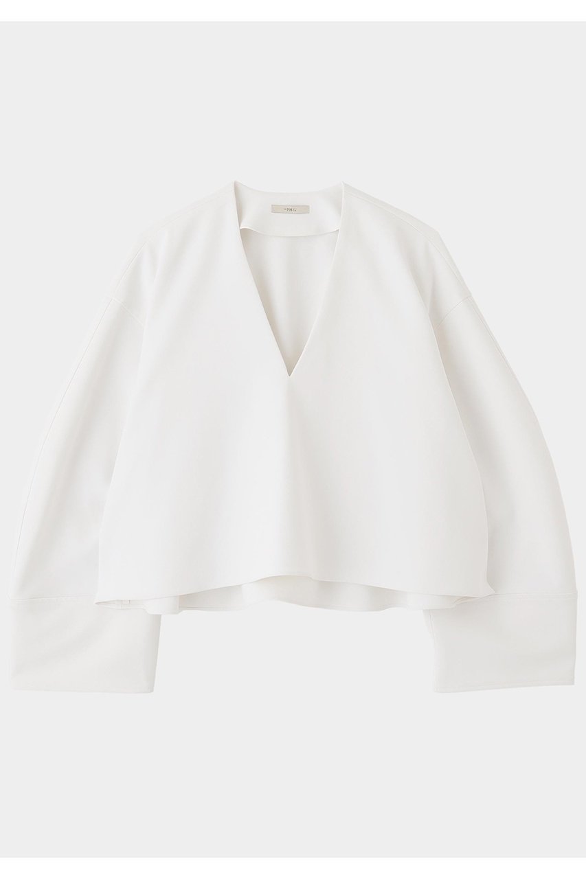 【ル フィル/LE PHIL】のマルチギアバルーンブラウス インテリア・キッズ・メンズ・レディースファッション・服の通販 founy(ファニー) 　ファッション　Fashion　レディースファッション　Fashion for Women　トップス・カットソー　Cut & Sew Tops　シャツ・ブラウス・オフィスカジュアル　Elegant Blouses & Button-Ups　スリーブ　Sleeve, Long Sleeve / Short Sleeve　バランス　Balance, Style Balance　バルーン　Balloon, Balloon Silhouette　ビッグ　Big, Oversized　ロング　Long, Long-Length　ホワイト|ID: prp329100004630145 ipo3291000000035753169