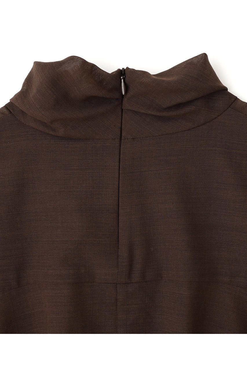 【ル フィル/LE PHIL】のシアーウールハイネックヘムブラウス 人気、トレンドファッション・服の通販 founy(ファニー) 　ファッション　Fashion　レディースファッション　Fashion for Women　トップス・カットソー　Cut & Sew Tops　シャツ・ブラウス・オフィスカジュアル　Elegant Blouses & Button-Ups　クラシカル　Classical, Vintage-Inspired　今季　This Season, Current Season　シンプル　Simple, Minimal　スリーブ　Sleeve, Long Sleeve / Short Sleeve　セットアップ　Set-Up, Coordinated Outfit　チェック　Check, Plaid, Tartan　ドレープ　Drape, Draping Fabric　ハイネック　High Neck, Mock Neck　ビッグ　Big, Oversized　ヘムライン　Hemline, Bottom Cut　ボトム　Bottoms, Lower Wear　ロング　Long, Long-Length　other-7|ID: prp329100004630146 ipo3291000000033299581
