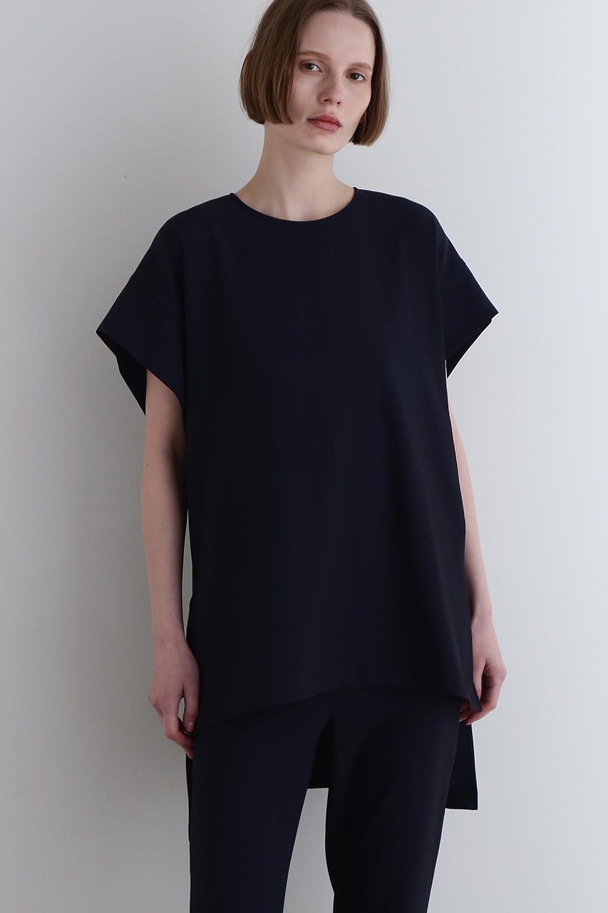 【ル フィル/LE PHIL】の2WAYツイルブラウス 人気、トレンドファッション・服の通販 founy(ファニー) 　ファッション　Fashion　レディースファッション　Fashion for Women　トップス・カットソー　Cut & Sew Tops　シャツ・ブラウス・オフィスカジュアル　Elegant Blouses & Button-Ups　おすすめ　Recommended / Our Picks　ショート　Short, Short Length　ストレッチ　Stretch, Stretchy Fabric　スリット　Slit, Slit Detail　スリーブ　Sleeve, Long Sleeve / Short Sleeve　セットアップ　Set-Up, Coordinated Outfit　フォルム　Silhouette, Form　リラックス　Relax, Relaxed Fit　other-2|ID: prp329100004630148 ipo3291000000033299593