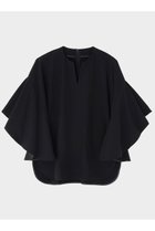 【ル フィル/LE PHIL】のナイロンストレッチフレアブラウス 人気、トレンドファッション・服の通販 founy(ファニー) ファッション Fashion レディースファッション Fashion for Women トップス・カットソー Cut & Sew Tops シャツ・ブラウス・オフィスカジュアル Elegant Blouses & Button-Ups ショート Short, Short Length スタンダード Standard, Basic ストレッチ Stretch, Stretchy Fabric スリーブ Sleeve, Long Sleeve / Short Sleeve フレア Flare, Flared ボトム Bottoms, Lower Wear thumbnail ブラック|ID: prp329100004630149 ipo3291000000033985032