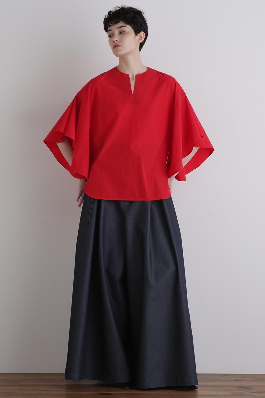 【ル フィル/LE PHIL】のナイロンストレッチフレアブラウス 人気、トレンドファッション・服の通販 founy(ファニー) 　ファッション　Fashion　レディースファッション　Fashion for Women　トップス・カットソー　Cut & Sew Tops　シャツ・ブラウス・オフィスカジュアル　Elegant Blouses & Button-Ups　ショート　Short, Short Length　スタンダード　Standard, Basic　ストレッチ　Stretch, Stretchy Fabric　スリーブ　Sleeve, Long Sleeve / Short Sleeve　フレア　Flare, Flared　ボトム　Bottoms, Lower Wear　other-3|ID: prp329100004630149 ipo3291000000034028180