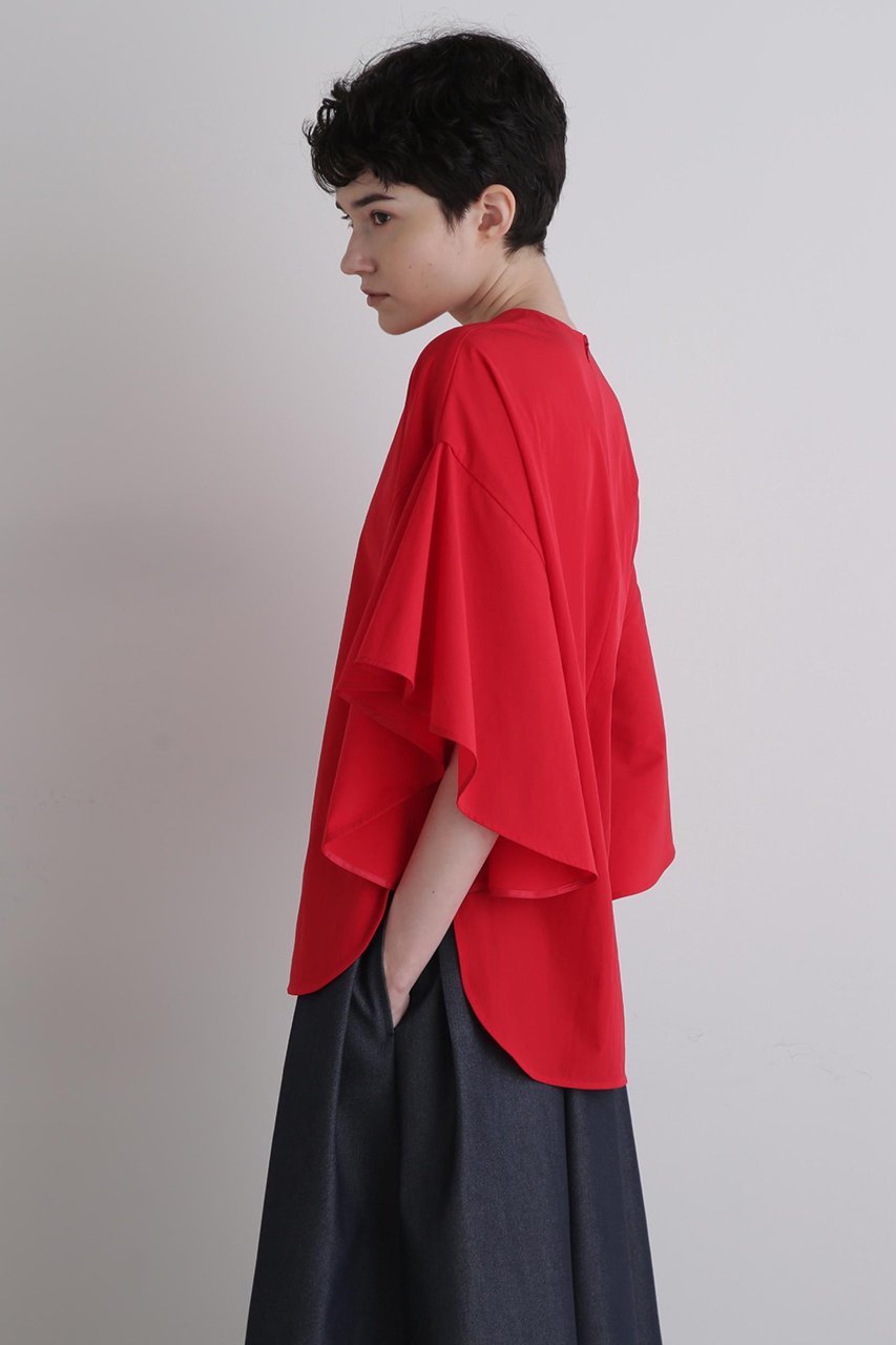 【ル フィル/LE PHIL】のナイロンストレッチフレアブラウス 人気、トレンドファッション・服の通販 founy(ファニー) 　ファッション　Fashion　レディースファッション　Fashion for Women　トップス・カットソー　Cut & Sew Tops　シャツ・ブラウス・オフィスカジュアル　Elegant Blouses & Button-Ups　ショート　Short, Short Length　スタンダード　Standard, Basic　ストレッチ　Stretch, Stretchy Fabric　スリーブ　Sleeve, Long Sleeve / Short Sleeve　フレア　Flare, Flared　ボトム　Bottoms, Lower Wear　other-4|ID: prp329100004630149 ipo3291000000034028181