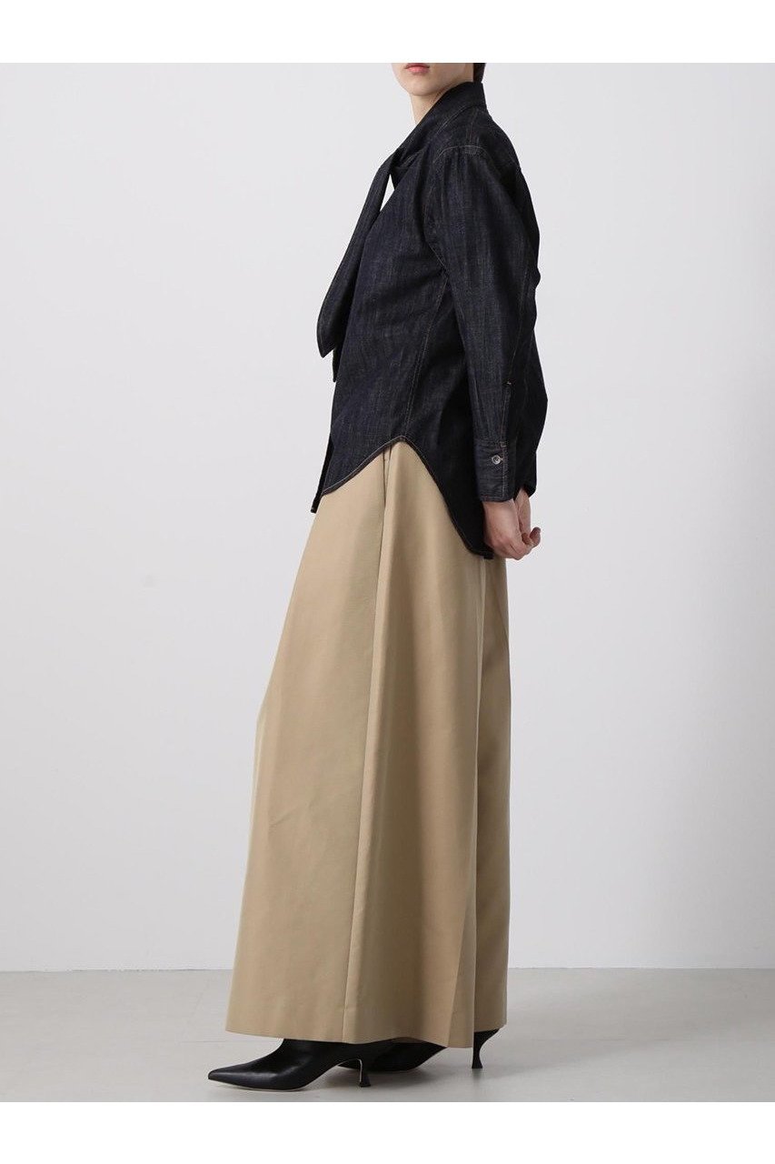 【ヒューエルミュージアム/hueLe Museum】の【hLM】デニムシャツ 人気、トレンドファッション・服の通販 founy(ファニー) 　ファッション　Fashion　レディースファッション　Fashion for Women　トップス・カットソー　Cut & Sew Tops　シャツ・ブラウス・オフィスカジュアル　Elegant Blouses & Button-Ups　インナー　Innerwear　クラシック　Classic, Timeless Style　スリーブ　Sleeve, Long Sleeve / Short Sleeve　デニム　Denim, Jeans Material　ロング　Long, Long-Length　エレガント 上品　Elegant　新作・新入荷　New Arrivals / New In　other-3|ID: prp329100004630152 ipo3291000000033299625