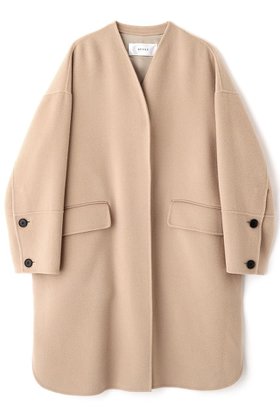 【アドーア/ADORE】のソリッドウールリバーノーカラーコート 人気、トレンドファッション・服の通販 founy(ファニー) ファッション Fashion レディースファッション Fashion for Women アウター Coat / Outerwear Collection コート・ロングコート・ピーコート Long Coats, Peacoats & More ダブル Double, Double-Breasted フェイス Face, Facial Design リバーシブル Reversible, Two-Sided ロング Long, Long-Length 定番 Standard, Basic Item |ID:prp329100004630153