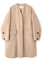 【アドーア/ADORE】のソリッドウールリバーノーカラーコート ベージュ|ID: prp329100004630153 ipo3291000000033299631